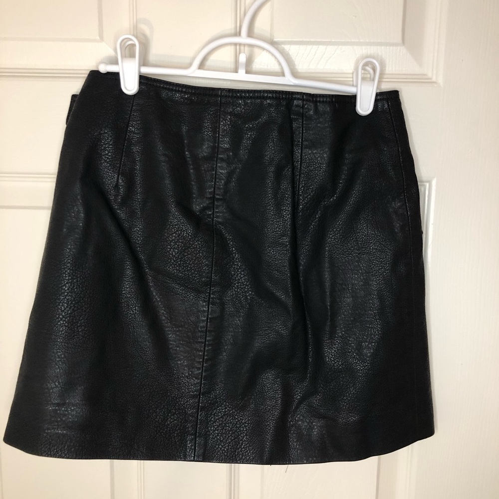 Pistola Rey vegan leather wrap skirt in Raven NWT new - Picture 5 of 11